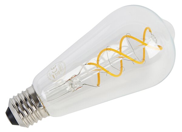 5 darabos E27 LED spirál filament izzókészlet ST64 5W 400 lm 2200K