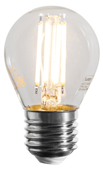 5 darabos E27 dimmelhető LED Filament izzókészlet G45 átlátszó 4W 470 lm 2700K