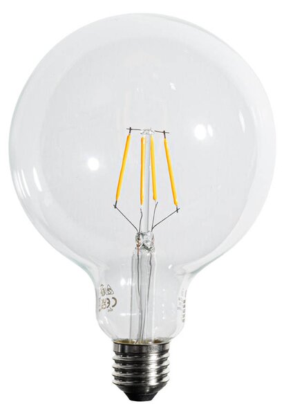 5 db E27 Dimmelhető LED Spirál Filament G125 5W 450lm 2200K