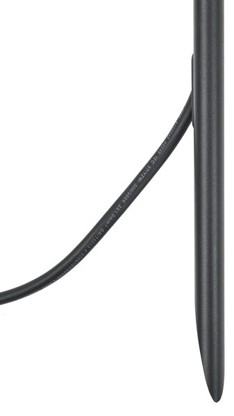 Fekete leszúrható spotlámpa 40 cm LED-del, állítható IP65-ös, kábellel és dugóval - Carl