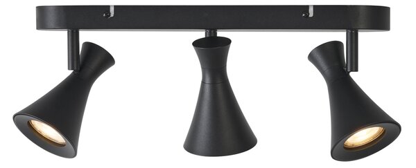 Modern mennyezeti spotlámpa fekete 3-lámpás állítható - Triangle