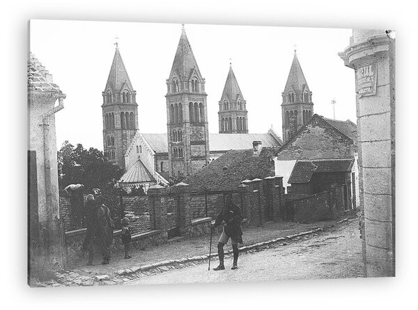 FORTEPAN: Pécs, Széchenyi tér (1956) (vászonkép)