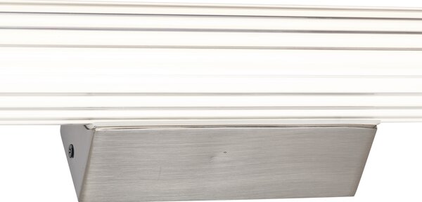 Retro fali lámpa gunmetal 60,4 cm LED-del IP44 - Coco