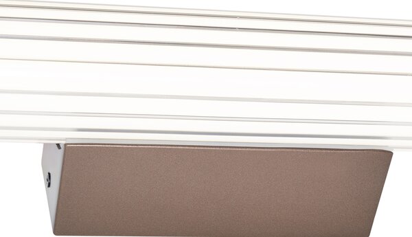 Retro bronz fali lámpa 60,4 cm LED-del IP44 - Coco