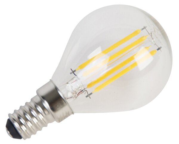 5 darabos E14 LED Filament izzókészlet P45 4W 470 lm 2700K
