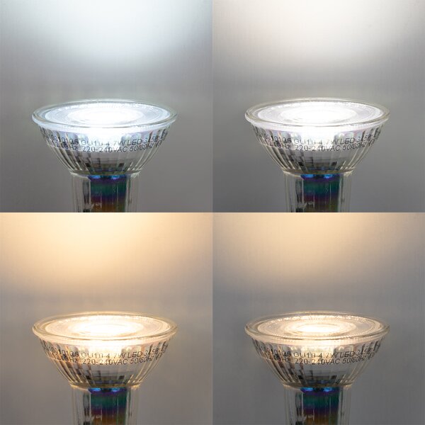 5 darabos Smart GU10 50mm-es dimmelhető LED izzókészlet 4,7W 345 lm 2700-6500K