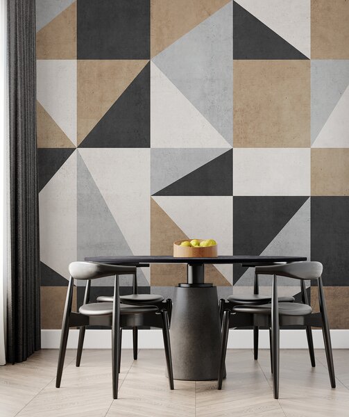 Fotótapéta Geometrikus minta semleges tónusokkal, Modern fotótapéta, Modern fotótapéta, u97643 - Muralas.hu