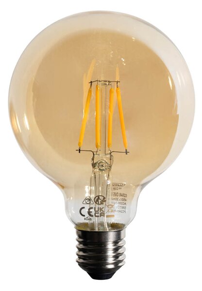 5 db E27 Dimmelhető LED izzó G95 5W 450lm 2700K