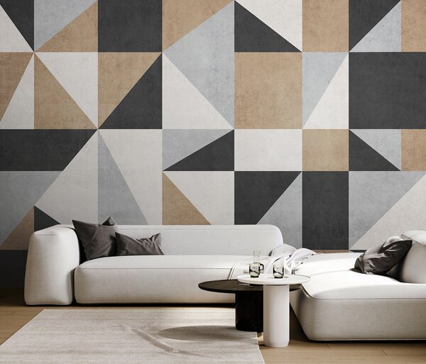 Fotótapéta Geometrikus minta semleges tónusokkal, Modern fotótapéta, Modern fotótapéta, u97643 - Muralas.hu