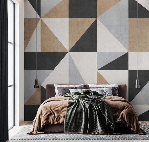 Fotótapéta Geometrikus minta semleges tónusokkal, Modern fotótapéta, Modern fotótapéta, u97643 - Muralas.hu