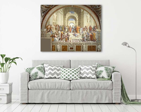 Raffaello (Raphael): Az athéni iskola (1509) (vászonkép)