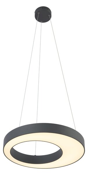 Modern függőlámpa fekete 50 cm LED-del, 3 lépésben dimmelhető - Organici