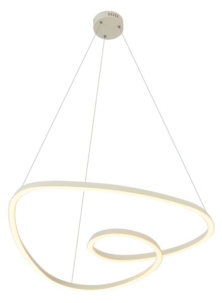Skandináv függőlámpa bézs 72cm LED-del, 3 fokozatban dimmelhető - Circuit