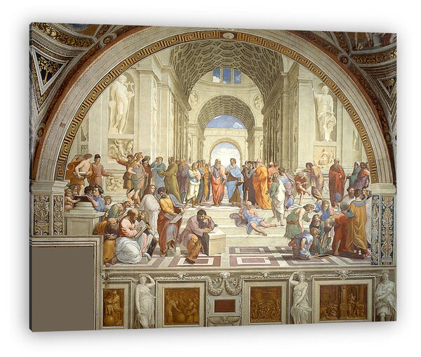 Raffaello (Raphael): Az athéni iskola (1509) (vászonkép)