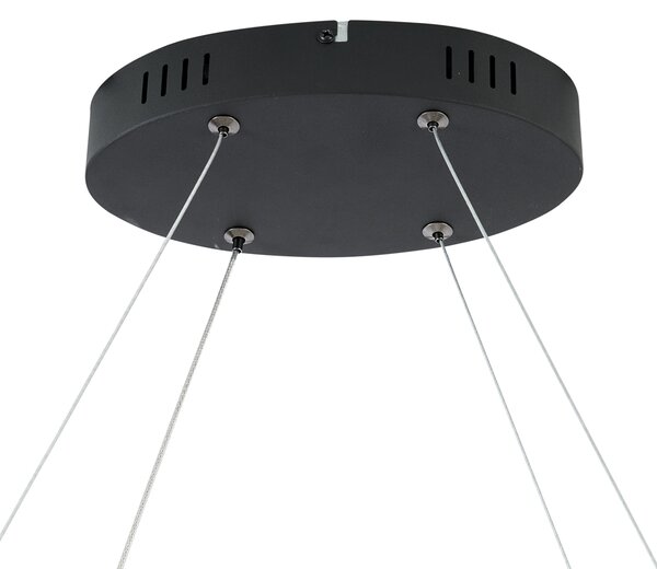 Skandináv függőlámpa fekete 110 cm LED-del, 3 fokozatban dimmelhető - Circuit