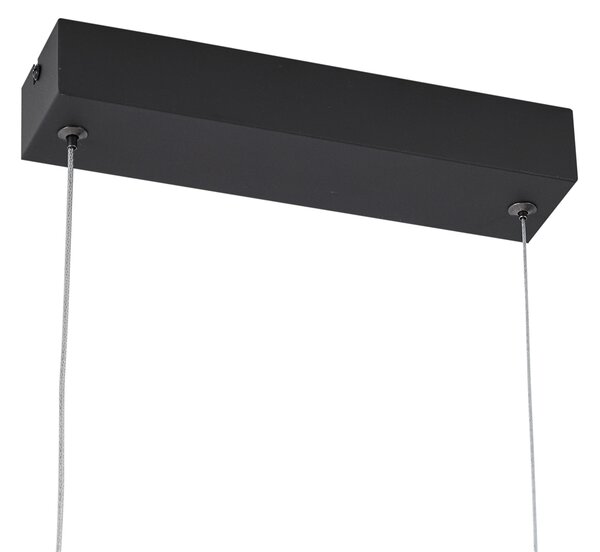 Modern fekete függőlámpa LED-del, 3 fokozatban szabályozható - Twirl