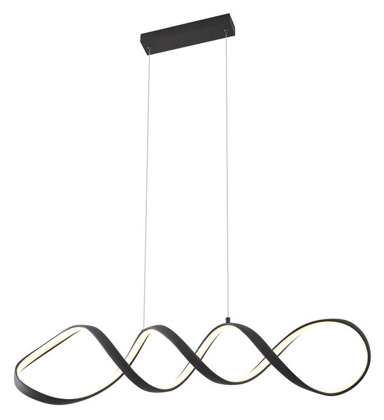 Design függőlámpa fekete 100 cm LED-del, 3 fokozatban dimmelhető - Wokkel