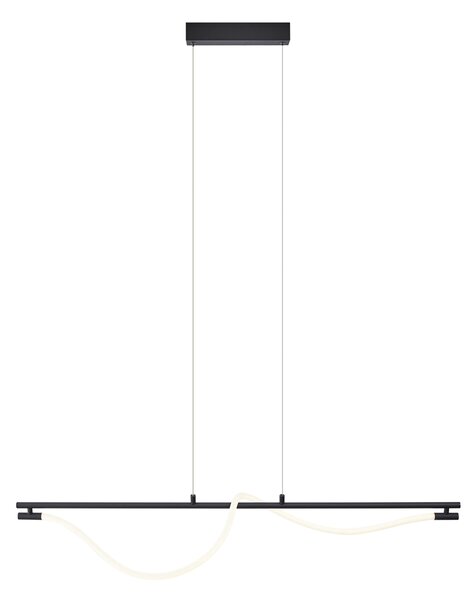 Modern fekete függőlámpa LED-del, 3 fokozatban szabályozható - Twirl