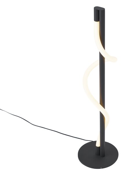 Modern fekete asztali lámpa LED-del, 3 fokozatban dimmelhető - Twirl