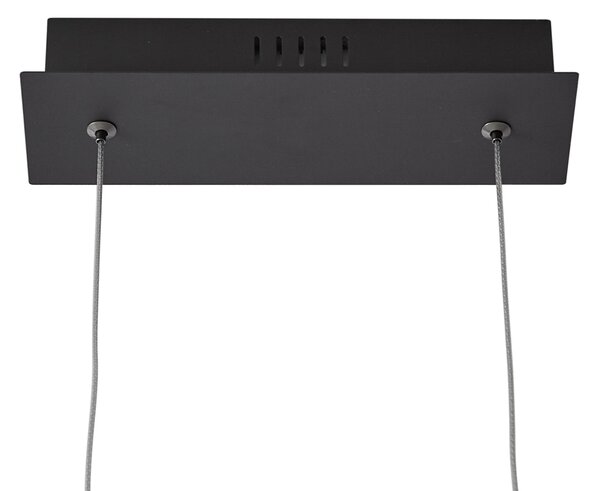 Design függőlámpa fekete 110cm LED-del, 3 lépésben dimmelhető - Wokkel