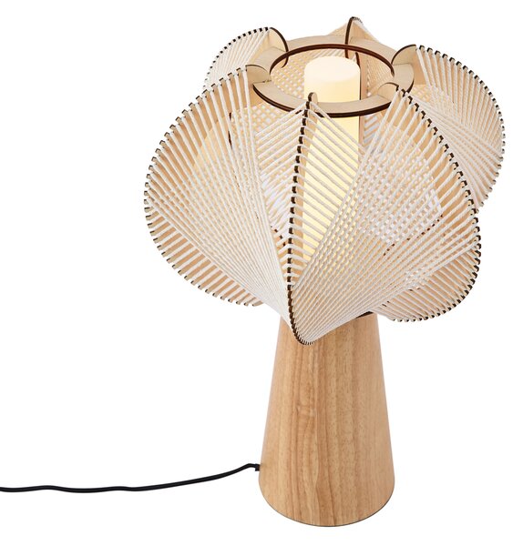 Japandi asztali lámpa bézs 45 cm - Gertie