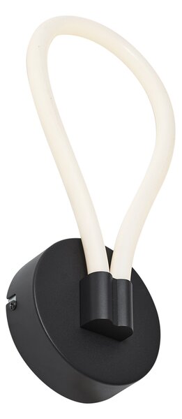 Modern fekete fali lámpa LED-del, 3 lépésben dimmelhető - Keri