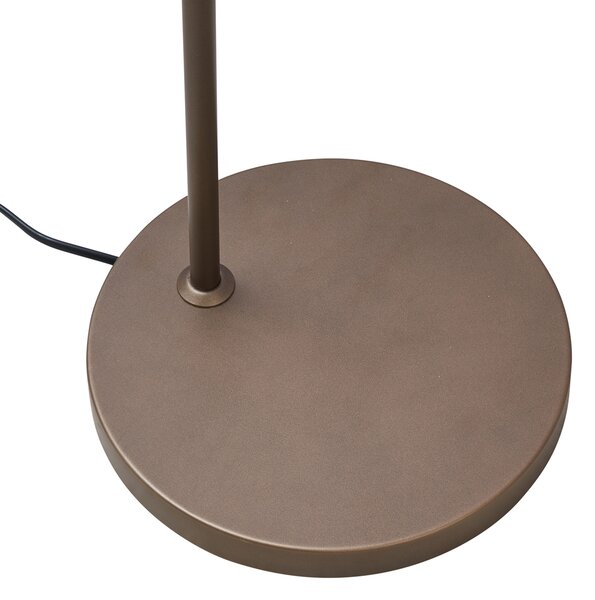 Art Deco állólámpa sötét bronz színben borostyán üveggel - Sandra