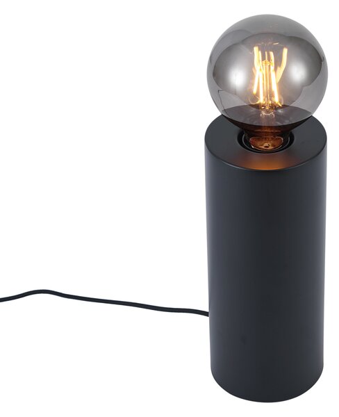 Modern fekete asztali lámpa 24 cm - Cylinder