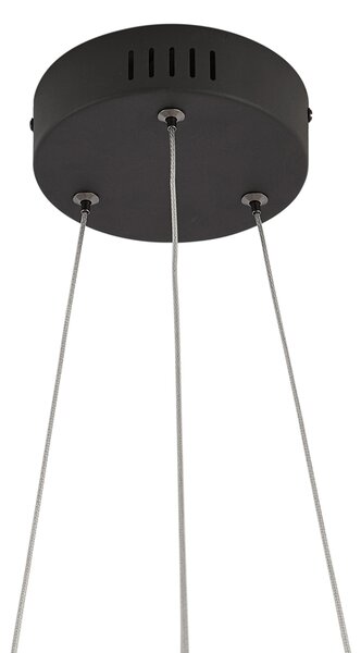 Design függőlámpa fekete kerek 3 lépésben dimmelhető - Krisscross