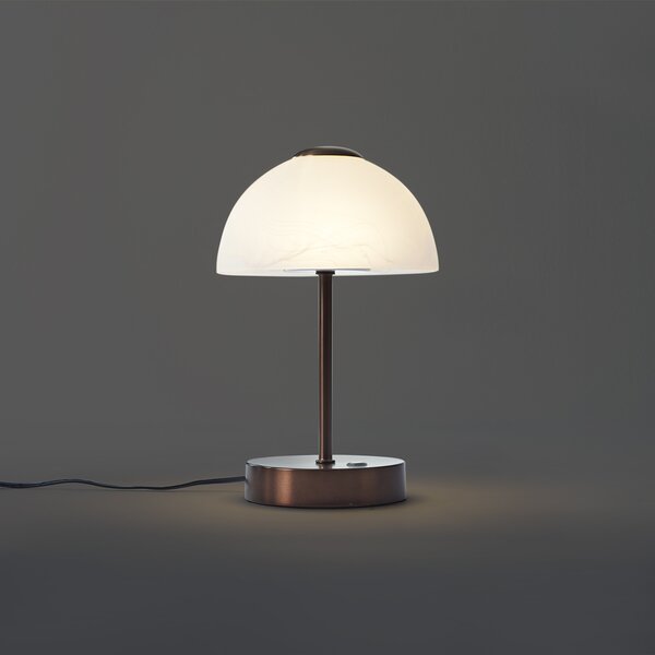 Design asztali lámpa sötét bronz LED-del, dimmelhető - Joya