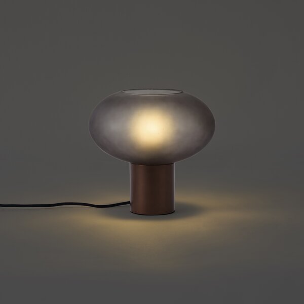 Design asztali lámpa bronz matt szürke üveggel - Umbrella