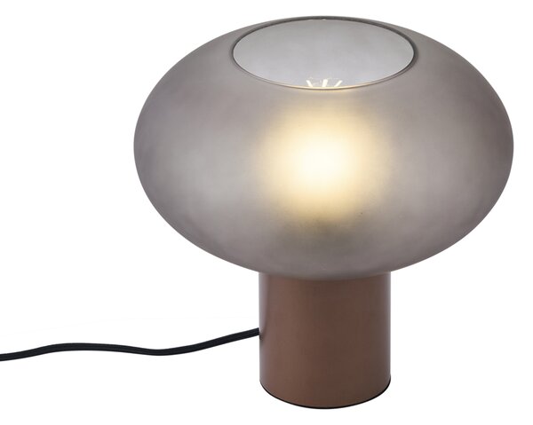 Design asztali lámpa bronz matt szürke üveggel - Umbrella