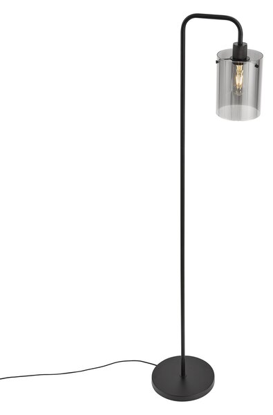 Design állólámpa fekete füstüveggel - Domo