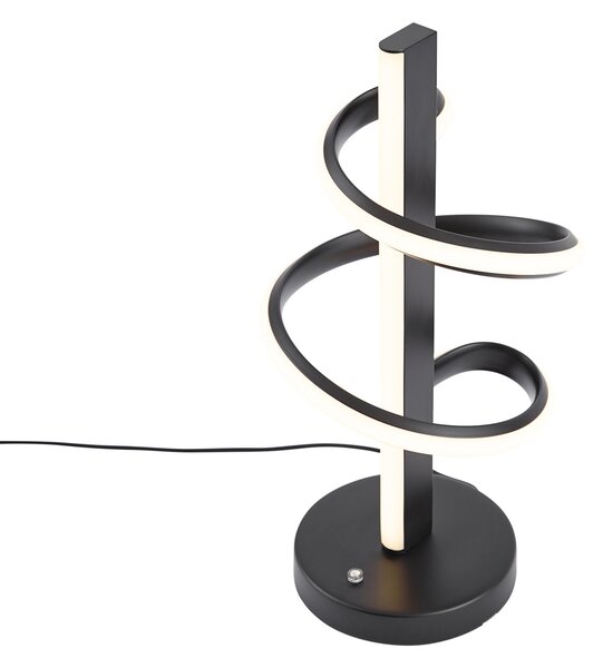 Design asztali lámpa fekete LED-del, 3 fokozatú kapcsolóval - Rolla
