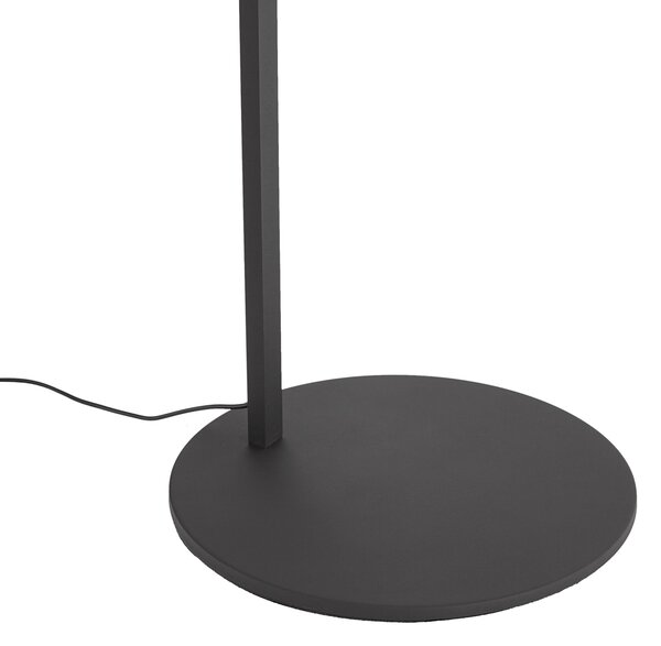 Modern fekete ívlámpa LED-del és érintődimmerrel - Arlow