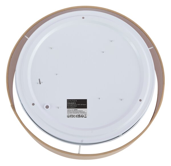 Okos mennyezeti lámpa bézs 35 cm LED-del és távirányítóval - Flat Drum