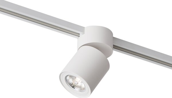 Modern fehér spotlámpa 1 fázisú sínrendszerhez GU10 70mm - Iconic Roto