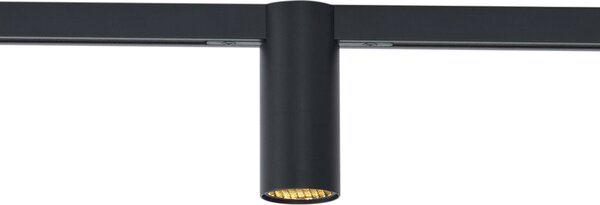 Modern fekete spotlámpa 1 fázisú sínrendszerhez GU10 35mm - Slimline Nubee Honey