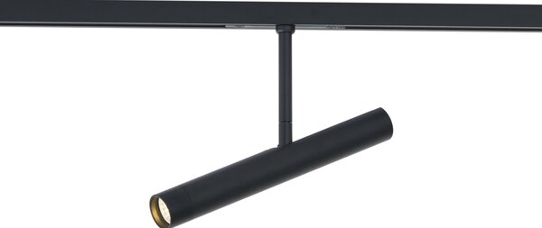 Modern fekete spotlámpa 1 fázisú sínrendszerhez - Slimline Avery