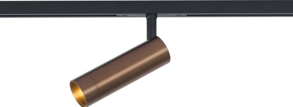 Modern sötét bronz spotlámpa 1 fázisú sínrendszerhez GU10 35mm - Slimline Uzzy