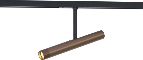Modern sötét bronz spotlámpa 1 fázisú sínrendszerhez - Slimline Avery