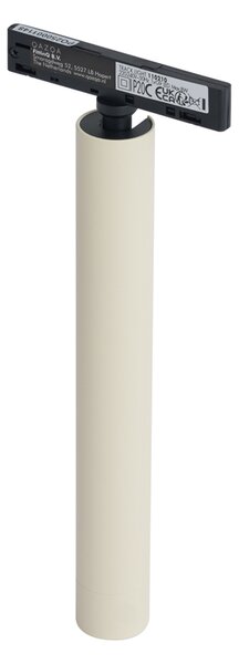 Modern spotlámpa bézs színben, fekete színnel 1 fázisú sínrendszerhez - Slimline Avery