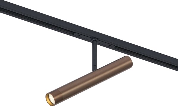 Modern sötét bronz spotlámpa 1 fázisú sínrendszerhez - Slimline Avery