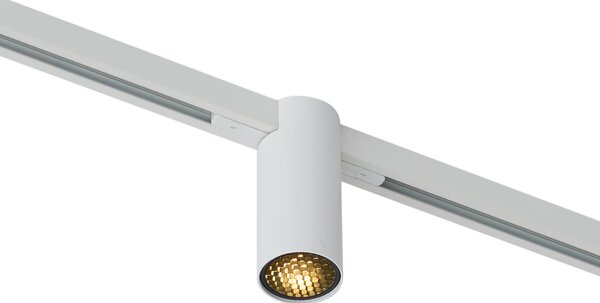 Modern spotlámpa fehér színben 1 fázisú sínrendszerhez GU10 35mm - Slimline Nubee Honey