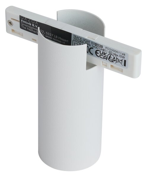 Modern spotlámpa fehér színben 1 fázisú sínrendszerhez GU10 35mm - Slimline Nubee Honey
