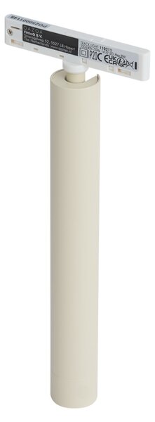 Modern spotlámpa bézs színben fehérrel, 1 fázisú sínrendszerhez - Slimline Avery