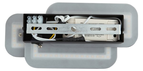 Modern fekete fali lámpa LED-del, 3 lépésben dimmelhető - Dias