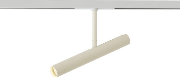 Modern spotlámpa bézs színben fehérrel, 1 fázisú sínrendszerhez - Slimline Avery