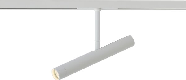 Modern fehér spotlámpa 1 fázisú sínrendszerhez - Slimline Avery