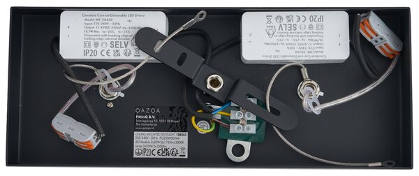 Modern fekete felületre szerelt spotlámpa, dimmelhető LED-del, 2-lámpás - Apollo
